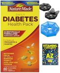 Nature Made Diabetes Health Pack, 60 Packets +Guide Vitamins Supplements Free Cannot + (1) Pill Organize Free