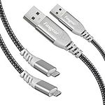 PS4 Micro USB Cable 5m, 2 Pack Fasg