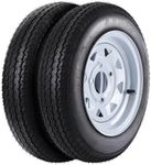 4.80-12 4.80x12 480-12 4.80-12 Trailer Tires with 12" Rims, 4 Lug on 4", Load Range C 6PR