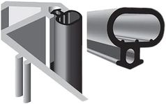 STORM PATROL 6 Meters Black Rubber UPVC Window and Door Seal for Draught Proofing