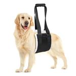 Dog Lift Harness Adjustable Dog Sling for Large Dogs Lift Support and Rehab Harness for Weak Rear Legs, Portable Hip Support Harness Assist The Dog Injured, Senior, Disabled and ACL Brace, Large