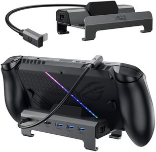 JSAUX Docking Station 4K@120Hz for ROG Xbox Ally/Xbox Ally X/Steam Deck OLED/Legion Go 2, 6-in-1 Steam Deck Dock with HDMI 2.1, Gigabit Ethernet, 3 USB 3.0, 100W Charge Hub for ROG Ally/Ally X-HB0612