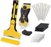 EHDIS Razor Blade Scraper Putty Knife Paint Scraper Tools for Cleaning, Glass Scraper for Windows, Tile, Stove Top, Cooktop, Oven, Aquarium, Paint, Decal, Inspection Sticker, Glue Remover (Type B)
