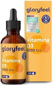 Vitamina D3 en gotas - 5000 U.I. por 5 gotas - 50ml (líquido) en aceite MCT de coco - Altamente biodisponibles y estables - Probado en laboratorio, fabricado en Alemania sin aditivos