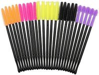 Coshine 100pcs Pro Disposable Silicone Mascara Eyeliner Wands Applicator Eyeliner Lip Liner Brushes Makekup Tools (silicone mascara brushes)