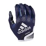 adidas Adizero 12 Football Receiver Gloves, Navy/White, X-Large