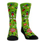 Looney Tunes Premium Cartoon Socks, Marvin the Martian - Character Kaboom!, Large