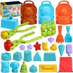 skirtoy 28 Piece Beach Toys for Kids ages 8-12, Big Outdoor Beach Toys for Adult Sand Toys Best Gifts for Children as Travel Beach Toys