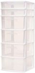 HOMZ 6 Drawer Plastic Organizer for