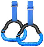 EACHPT Gymnastic Rings Set Childrens Home Fitness Training Equipment with Adjustable Buckle Heightening Pull Ring for Physical Training Used with Indoor Horizontal Bar