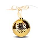 Sylvania Christmas Ornament Bluetooth Speaker, 3W, Gold