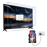 ULTRAMAC 55 INCH LED/LCD/3D/PLASMA TV Screen Protector Glass TV Guard [Non Breakable Tempered Fiber Glass Guard]- 100% Crystal Clear Transpart 1 YEAR WARRANTY