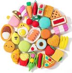 Mr. Pen- Food Erasers, 30Pcs, Take Apart Erasers, Fun Erasers for Kids, Food Erasers for Kids, Mini Erasers for Kids, Puzzle Erasers for Kids, Pencil Erasers for Kids, Easter Egg Fillers