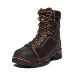 Timberland PRO Men's Endurance 8 Inch Steel Safety Toe Puncture Resistant Industrial Work Boot, Briar Brown-2024 New, 8 Wide