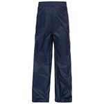 Trespass Qikpac Pant, Navy, 7/8, Compact Packaway Waterproof Trousers with 3 Pocket Openings Kids Unisex, Age 7-8, Blue