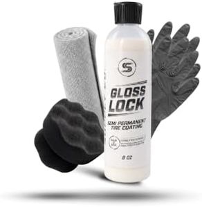 Ceramic Tire Coating, 10X Longer Lasting Car Tire Shine Spray, 8oz Kit