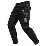 HK Army Hostile Straight-Leg Recon Jogger Pants for Airsoft and Paintball, Black, X-Large