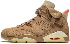 Jordan Men's Retro 6"Hare Neutral Grey/Black-White (CT8529 062), Khaki, 9.5 UK