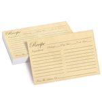 Lined Recipe Cards, 60-Pack of Double-Sided Note Cards for Own Recipes, Vintage Design, 10.2 x 15.2 cm Each