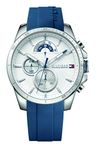 Tommy Hilfiger Men's Stainless Steel Quartz Watch with Silicone Strap - Sporty Elegance for Everyday Wear (Model: 1791349), Color, Quartz Watch