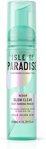 Isle of Paradise Glow Clear Self-Tanning Mousse, Medium (Golden Glow) - Red Cancelling and Color Correcting Tanning Foam, Vegan and Cruelty Free, 6.76 Fl Oz