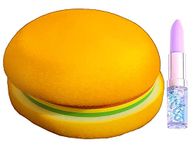 SHREE TECHNESH® Exclusive Burger Shape Diary Memo Pad with Mini Lipstick Pen, Unique Mini Diary, Pocket Size Diary (Burger)