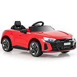 COSTWAY 12V Electric Kids Ride On Car, Licensed Audi Toy Vehicle with Remote Control, Lights, Music, MP3, USB, Battery Powered Ride on Gift for Boys Girls (Red)