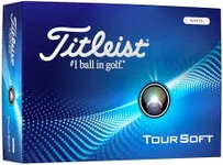 Titleist Tour Soft Golf Balls, White (One Dozen)