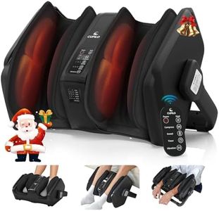 Shiatsu Foot Massager with Heat, FSA HSA Eligible Electric Foot Calf Massager with Remote, Multi-Level Compression Deep Kneading Feet Massage Machine for Neuropathy Plantar Fasciitis Circulation
