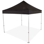 Impact Canopy 283140002-VC 10 x 10 Pop up Canopy Tent Instant Commercial Grade Steel Frame Accessories, Black