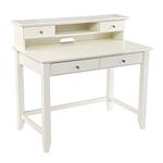 SEI Furniture Barberry w/Storage Secretary Desk, White