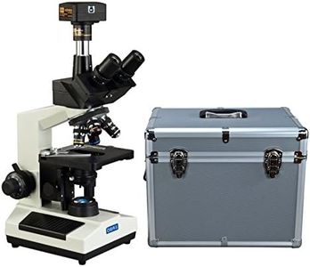 OMAX - 40X-2500X USB 3.0 18MP Digital Trinocular Compound LED Lab Microscope with Aluminum Carrying Case - M837ZL-A185A-C180U3