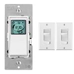 Leviton Vizia 24-Hour Programmable Timer + Leviton Decora SureSlide LED Dimmer (600W) Bundle