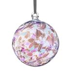 Sienna Glass June Birthstone Glass Friendship Ball-Pearl, 11 x 11 x 14 cm