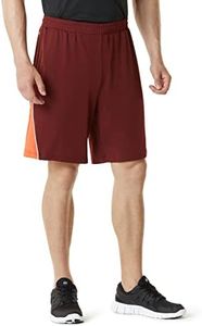 TSLA Men's Active Running Shorts, Training Exercise Workout Shorts, Quick Dry Gym Athletic Shorts with Pockets MBS03-BCK X-Large