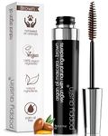Poppy Austin - Vegan Mascara Brown Volume And Length Waterproof - Gentle, Hypoallergenic Volumising, Organic & Cruelty Free All Natural Organic Mascara For Sensitive Eyes (9 Grams, Brown)
