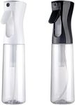 THINTON 200ml Water Spray Bottle, Continuous Fine Mist Empty Spray Bottles, Misting Bottle Sprayer for Curly Hair Hairdressing Plants Home Cleaning (2 Pcs Spray Bottle)