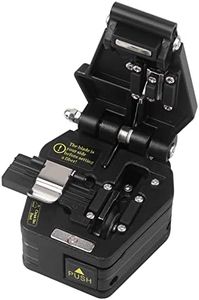 FYBOPTWU - FTTH Optical Fiber Cleaver Fiber Optic Cleaver Cold Splicing Tool Cutting Machine 3 in 1 Function Metal Optical Fiber Cutter Tungsten Steel Sheet, 1pc Black