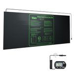 iPower 2 Pack 48"x20" Heat Mat Durable Waterproof Warm Hydroponic for Plant Germination 2 Pack, Black