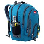 ROZEN 47 Ltrs, 47 Cms School Bag Class 5-12 Large 5 Partition Laptop Collage Office Travel Standard Backpack Unisex (Skyblue)