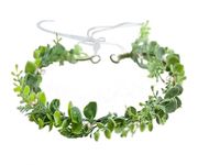 HJYHYN Flower Crown Boho Flower Wreath Artificial Floral Crown Bridal Headpiece Greenery Crown for Wedding Ceremony Party Festival