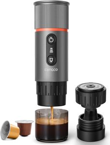 COTGCO Portable Espresso Machine 12V – Travel Coffee Maker