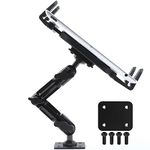 Industrial Metal Drill Base Tablet Mount - By TACKFORM [Enduro Series] - iPad Holder for wall or truck. ELD Mount For Most Devices Including iPad Mini, IPad Pro 12.9, Galaxy S, Surface Pro & Switch