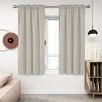 Deconovo Home Beige Blackout Curtains