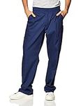 Dickies Men's Zip Fly Pull-On Scrub Pant, Navy, Medium