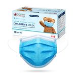 United Canada - ASTM Level 3 Disposable Kids Medical Mask - MADE IN CANADA – L3 Face Mask for Children| Masques médicaux jetables pour enfants – (50 Masks per pack) (Pack of 20)