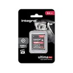 Integral 64GB Compact Flash Card UDMA-7 1066x Speed VPG-65 160MB/s Read and 135MB/s Write Professional High Speed Card