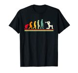 Retro Evolution Cricket Player Cricketer Sports T-Shirt