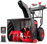 PowerSmart 80V 24in. Self-Propelled Cordless Snow Blower, 2-Stage with 6.0Ah Battery and Charger (HB2805A)