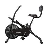 Sparnod Fitness SAB-03 Upright Air Bike Exercise Cycle for Home Gym - Adjustable Resistance, Height Adjustable Seat (Do It Yourself Installation)